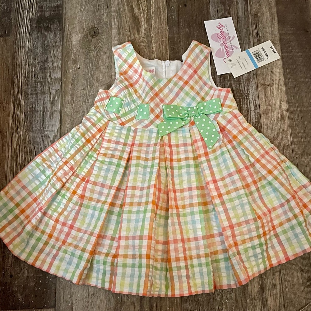 Adorable BOBBIE BABY pleaded dress with bloomers. BRAND NEW with TAGS!